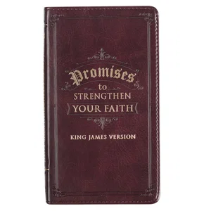 Promises to Strengthen Your Faith Brown Faux Leather Gift Book- Discontinue