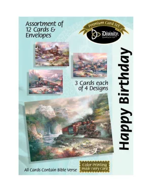 Boxed Cards: Birthday, Trains, Scripture