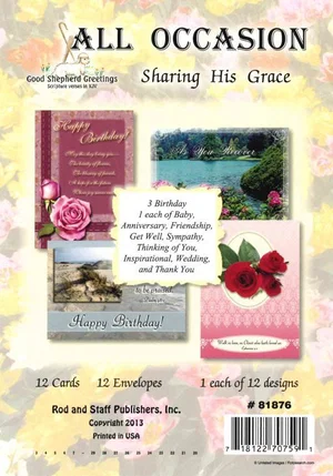 Cards All Occasion Sharing His Grace