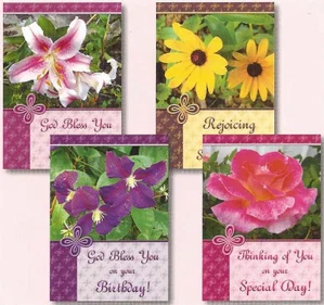 Cards Birthday Flower Garden