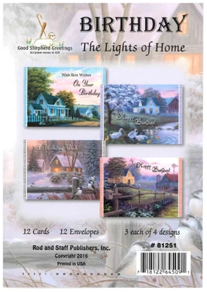 Cards Birthday Lights of Home