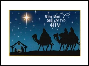 Cards Christmas Wise Men Still See Him Bxd
