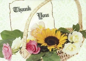 Cards Thank you Basket of Thanks