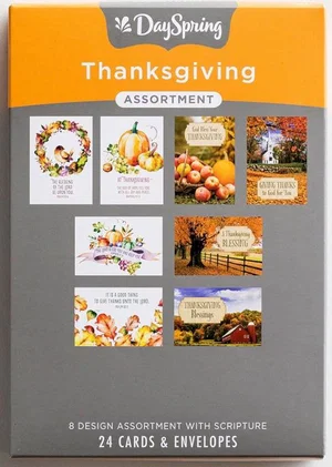 Cards Boxed Thanksgiving 24 Asst