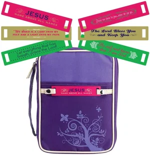 BC: Reinforced Polyester Purple Changeable Tags Large