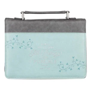 BC: LG All Things Are Possible Classic Faux Leather in Light Blue