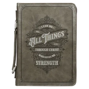 BC: All Things Filigree Grey Faux Leather Medium