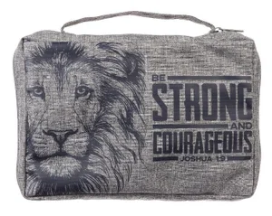 BC: Strong and Courageous Lion Grey - Medium