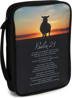 Bible Cover Psalm 23 Large Print Poly