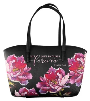 BC: Psalm 136:1 Floral Wedge Black XL