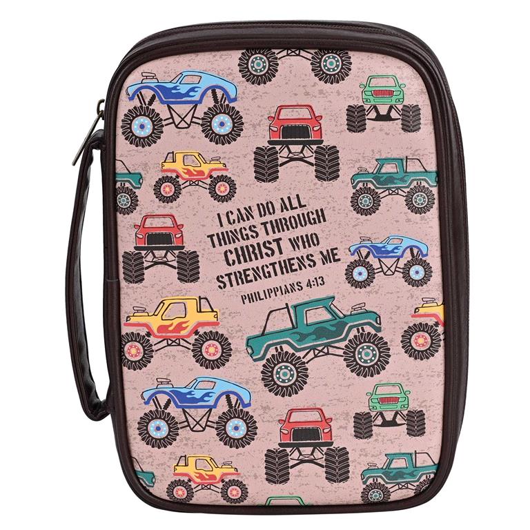 Image of Bible Case I Can Do All Things Trucks Large