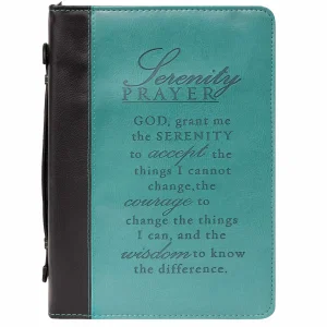 BC: Serenity Prayer Two-tone Turquoise and Black Medium