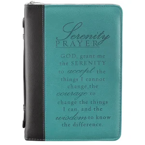 BC: Serenity Prayer Two-tone Turquoise & Black Large