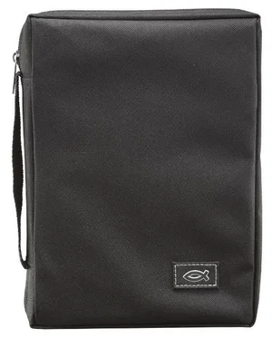 BC: Black Polyester With Fish Emblem Large