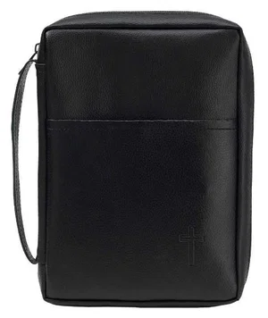 BC: Black Cross Leather Like Vinyl XLarge