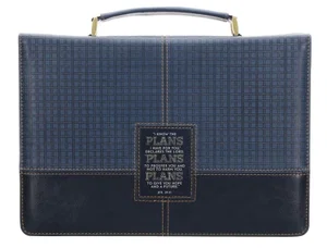 Bible Cover Classic Navy Grad Plans Jer. 29:11
