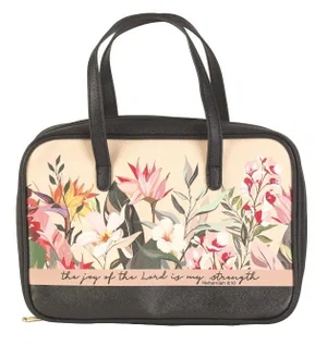 BC: The Joy of the Lord Floral - Black Large