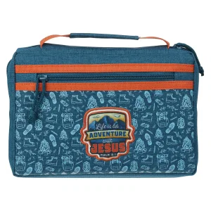 Bible Cover Fashion Blue Adventure With Jesus Ps. 16:11