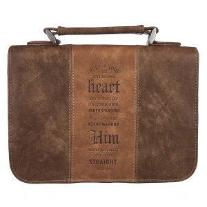 BC: Trust In The Lord Two Tone Brown Classic Faux Leather Medium