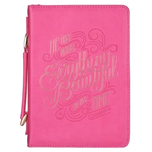 BC: He Has Made Everything Beautiful Pink Ecclesiastes 3:11 Large  - Discontinue