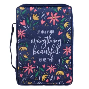 BC: He Has Made Everything Beautiful Navy Floral Value Large - Ecclesiastes 3:11