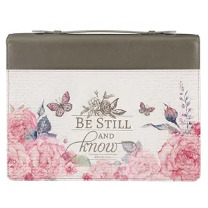 BC: Be Still And Know Faux Leather Large - Pslams 46:10
