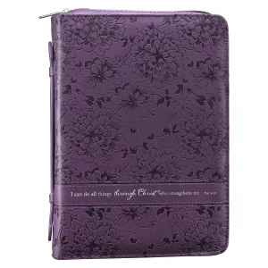 BC: Fashion Purple Through Christ Phil. 4:13 - Large