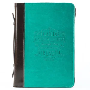 BC: Fashion Turquoise/Brown I Can Do Everything Phil. 4:13 - Large