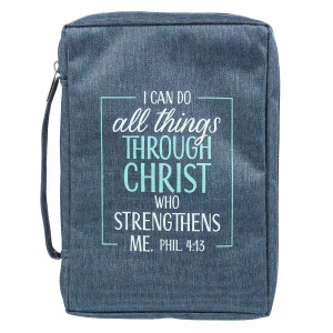 BC: Value Blue Through Christ Phil. 4:13 - Large