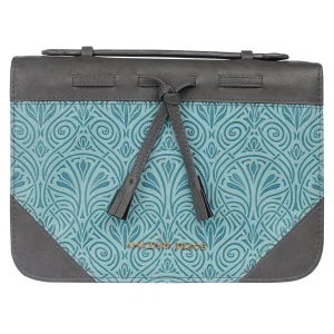 BC: Fashion Turquoise/Grey Amazing Grace Badge - Large
