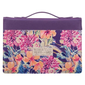 BC: Fashion Purple/Floral Printed Trusts in the Lord Jer. 17