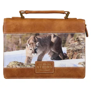 BC: Classic Brown/Mountain Lion Printed Be Strong Josh. 1:9 - Large