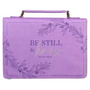 BC: Fashion Purple Be Still & Know Ps. 46:10 - Large