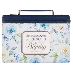BC: Fashion Navy Strength & Dignity Prov. 31:25 - Large