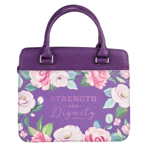 BC: Fashion Purple Strength and Dignity Prov. 31:25 - Medium