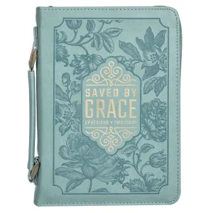 BC: Fashion Teal Saved by Grace Eph. 2:8 - Medium