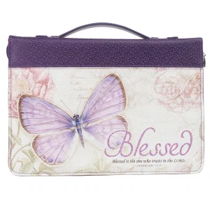BC: Fashion Purple/Butterfly Printed Blessed Jer. 17:7 - Ex Large