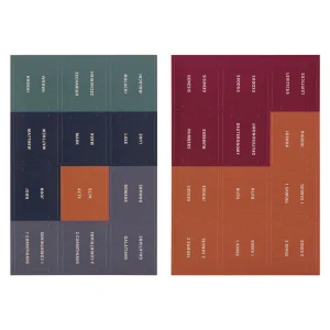 Bible Indexing Tabs Multi-Colour Coded