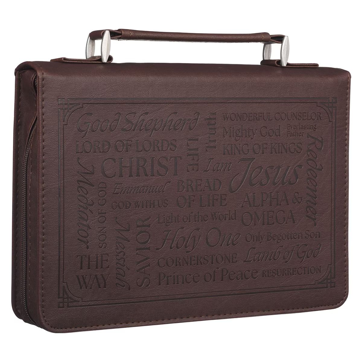 Image of Bible Cover Classic Brown Names of Jesus Isa. 9:6