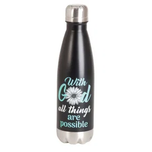 Water Bottle - With God All Things - 17oz