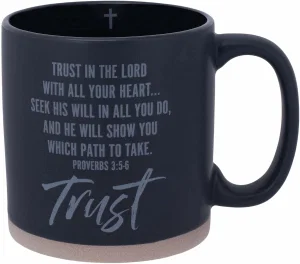 Ceramic Mug - Hold Hope Trust Black - 16oz