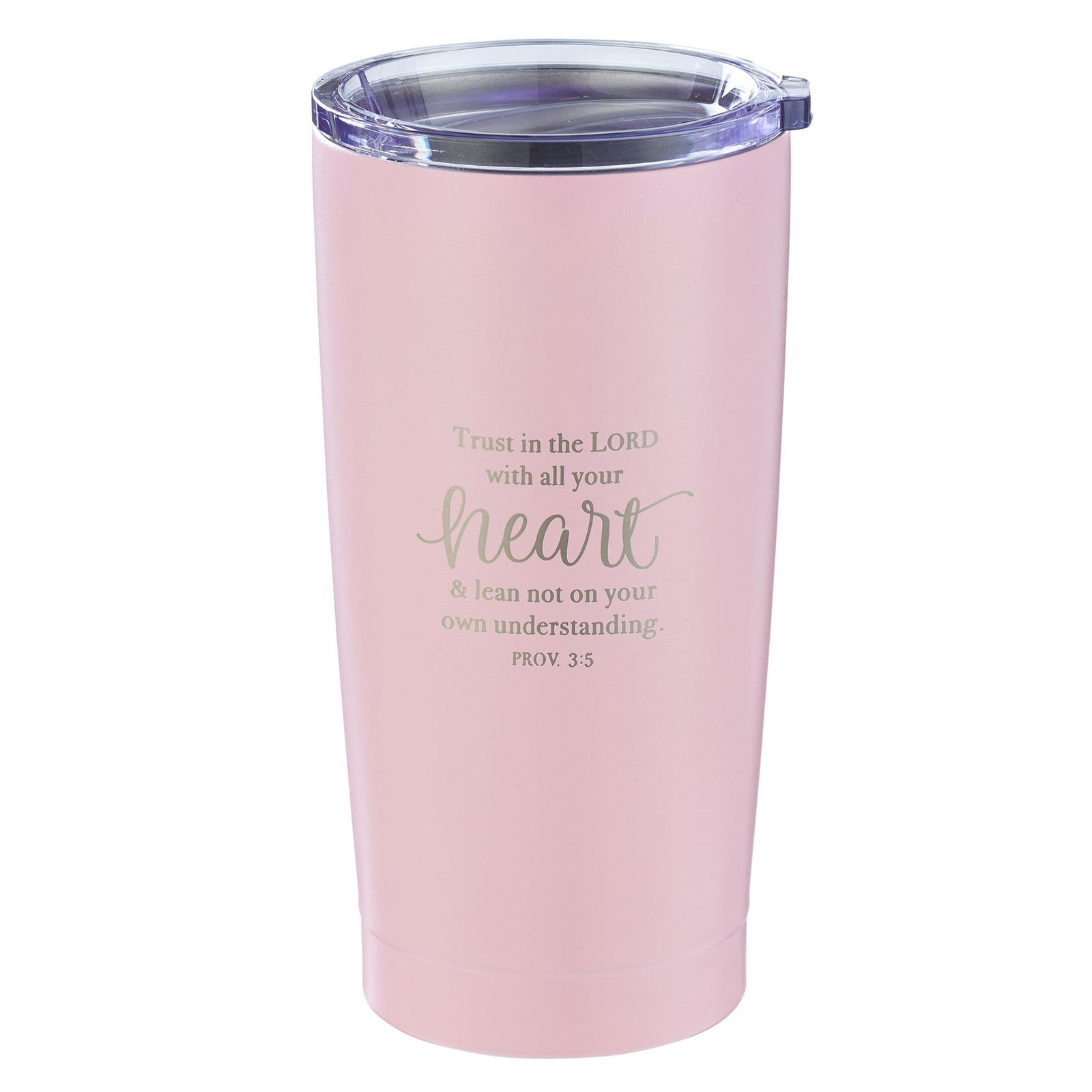 Travel Mug -Trust in the Lord - Pink 18 oz