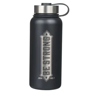 Be Strong Black Water Bottle