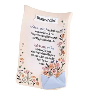 Tabletop Plaque Woman Of God