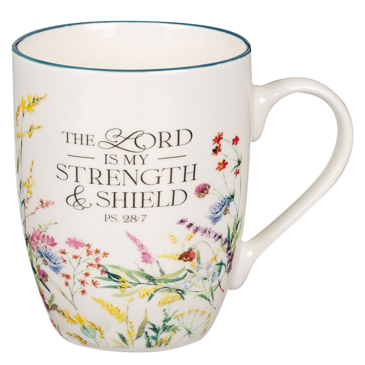 Image of Mug Multi-Floral Lord is my Strength Ps. 28:7
