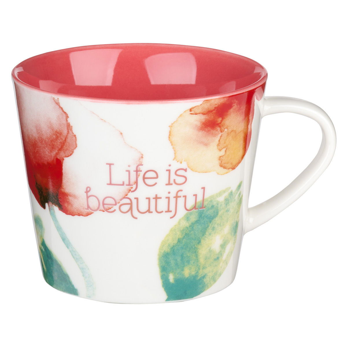 Image of Mug Coral Poppies Beautiful