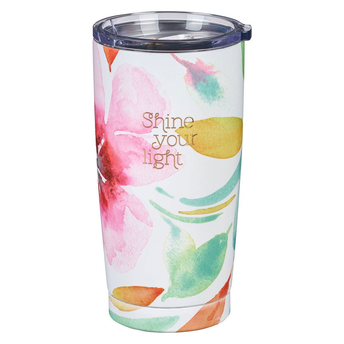 SS Travel Mug Pink Daisies Shine