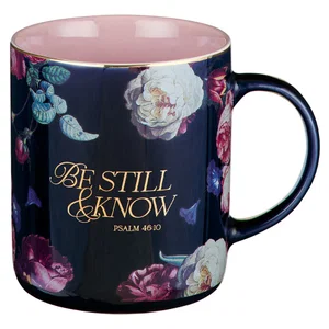 Mug Navy/Pink Be Still & Know Ps. 46:10