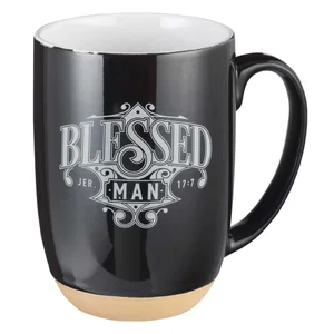 Mug Black/White Blessed Man Jer. 17:7