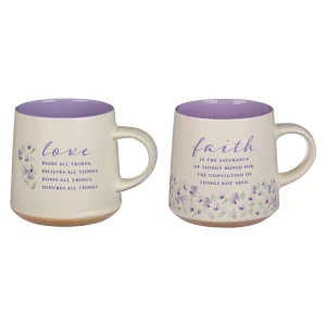 Mug Set 2pc Faith & Love